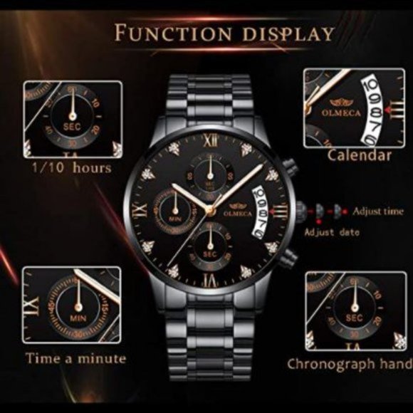 Heccc7d5f6fc54effa0cfd03cbf042  Men\'s Sporty Casual Chronograph Wrist Watch